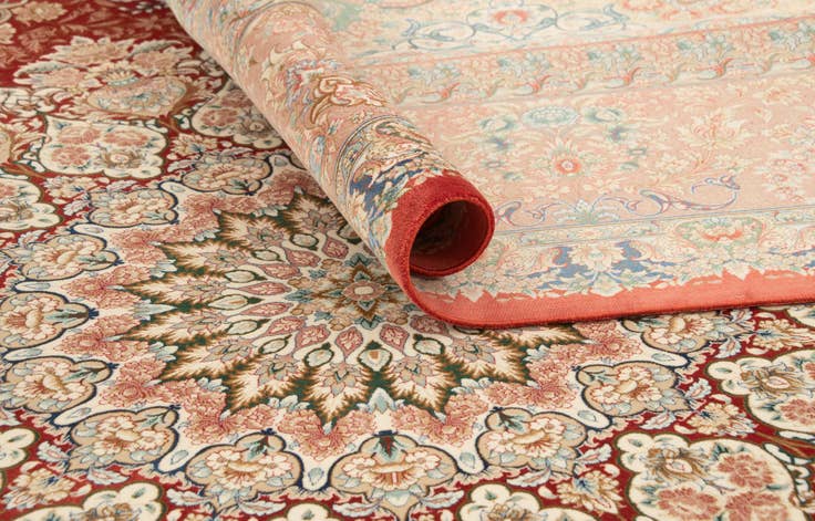 Detail image of 7' 11 x 11' Ghom Design Rug