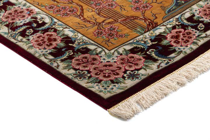 2' 7 x 3' 10 Ghom Silk Rug