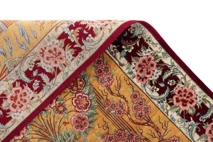 2' 7 x 3' 10 Ghom Silk Rug