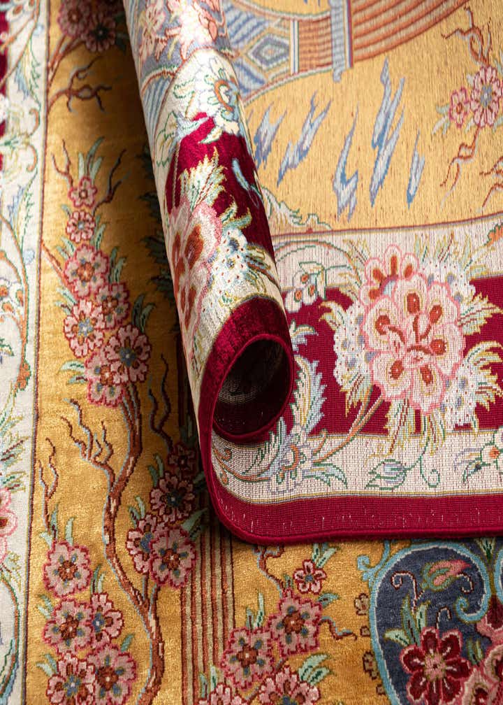 2' 7 x 3' 10 Ghom Silk Rug