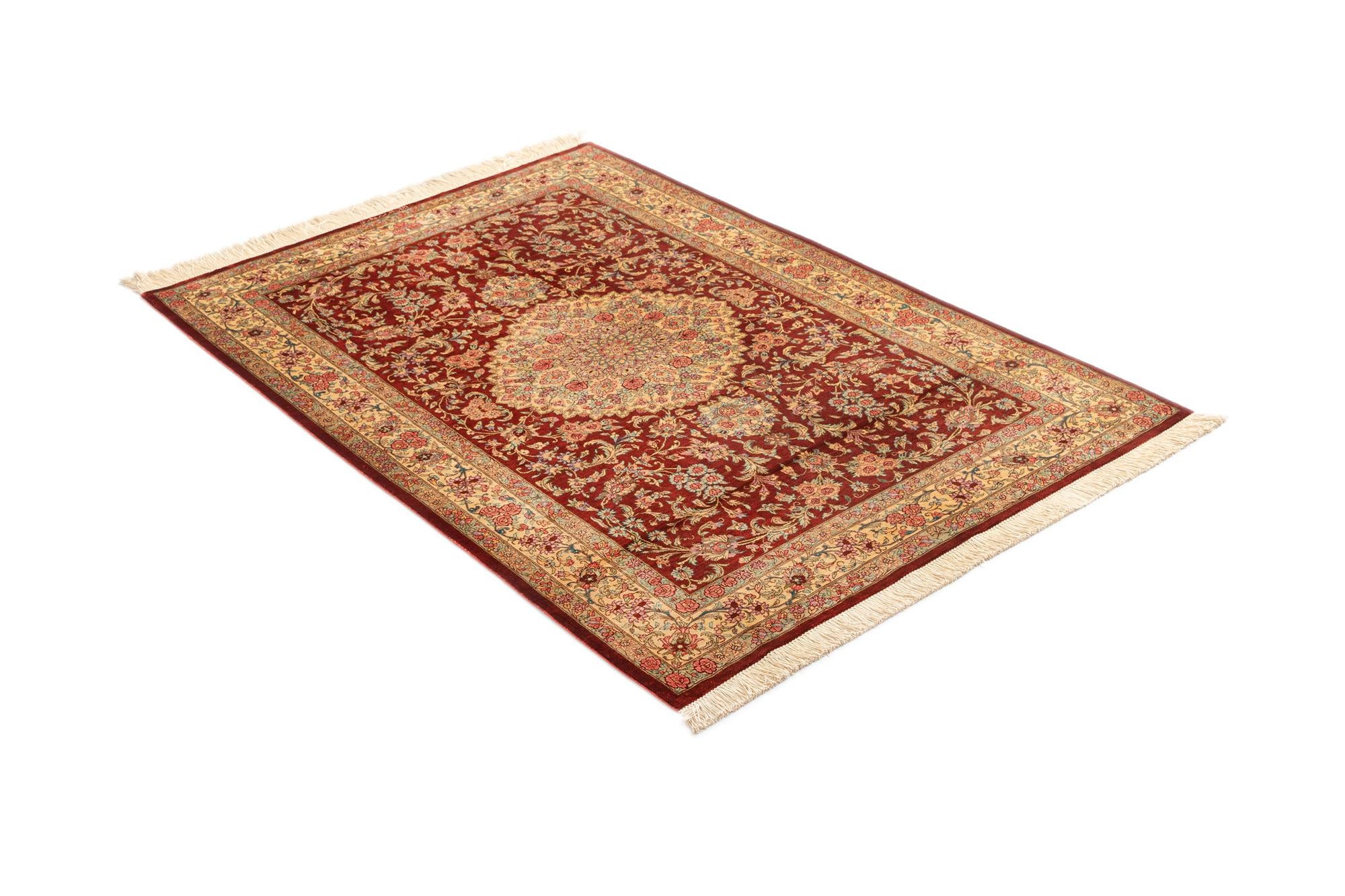3' 4 x 5' 2 Ghom Silk Rug