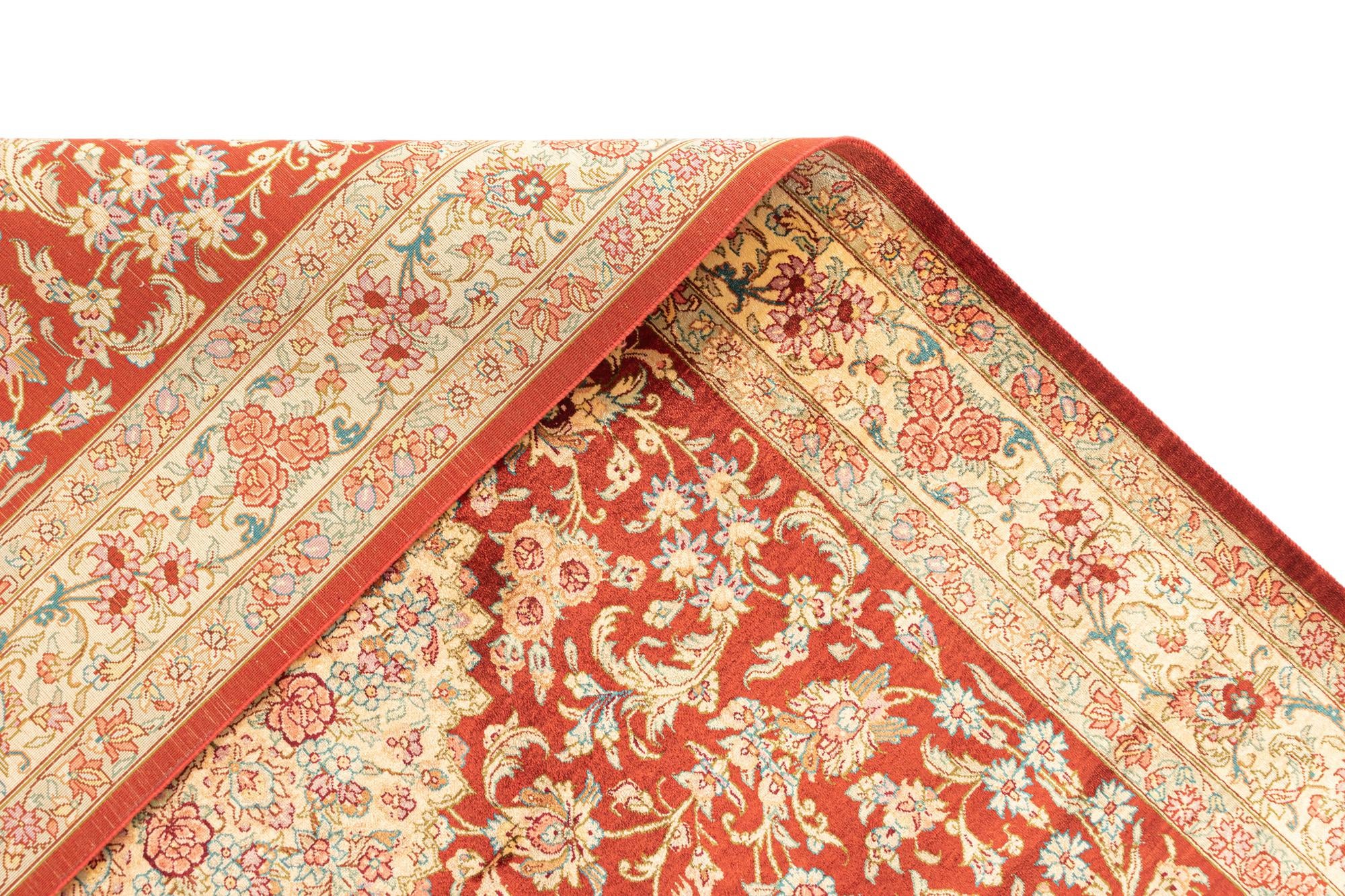 3' 4 x 5' 2 Ghom Silk Rug