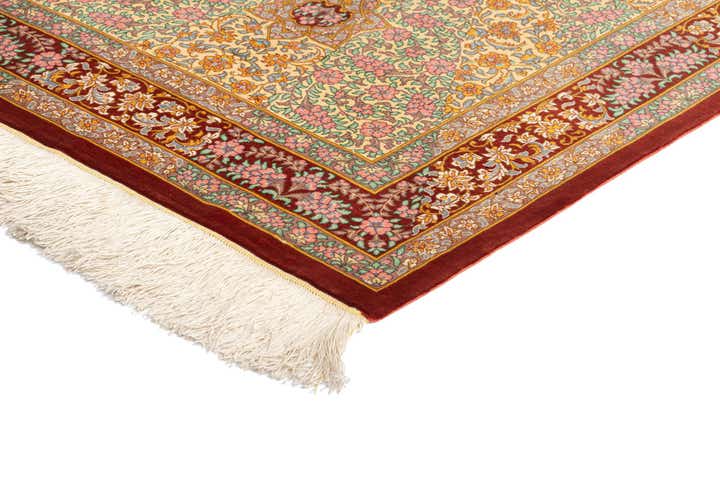 2' 7 x 4' 1 Ghom Silk Rug