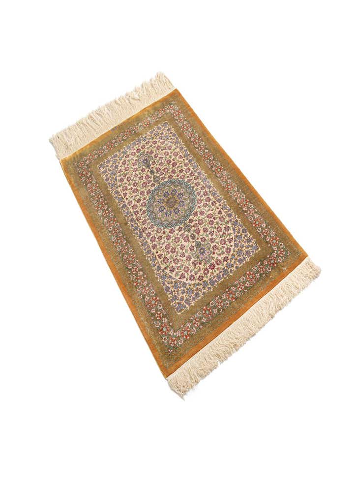 2' 7 x 4' Ghom Silk Rug