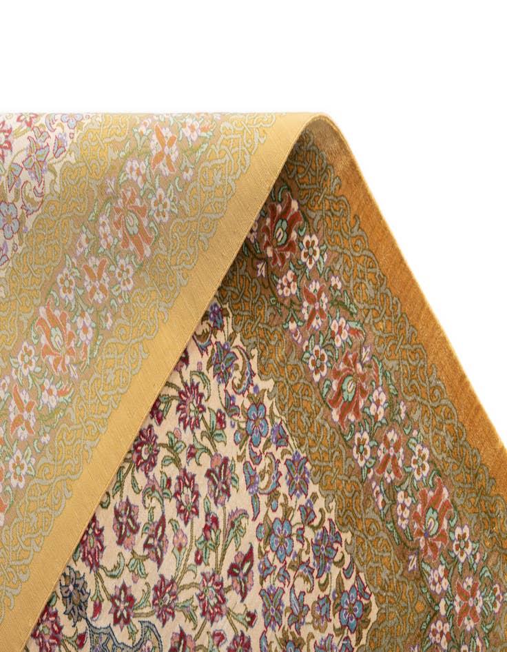Detail image of 2' 7 x 4' Ghom Silk Rug