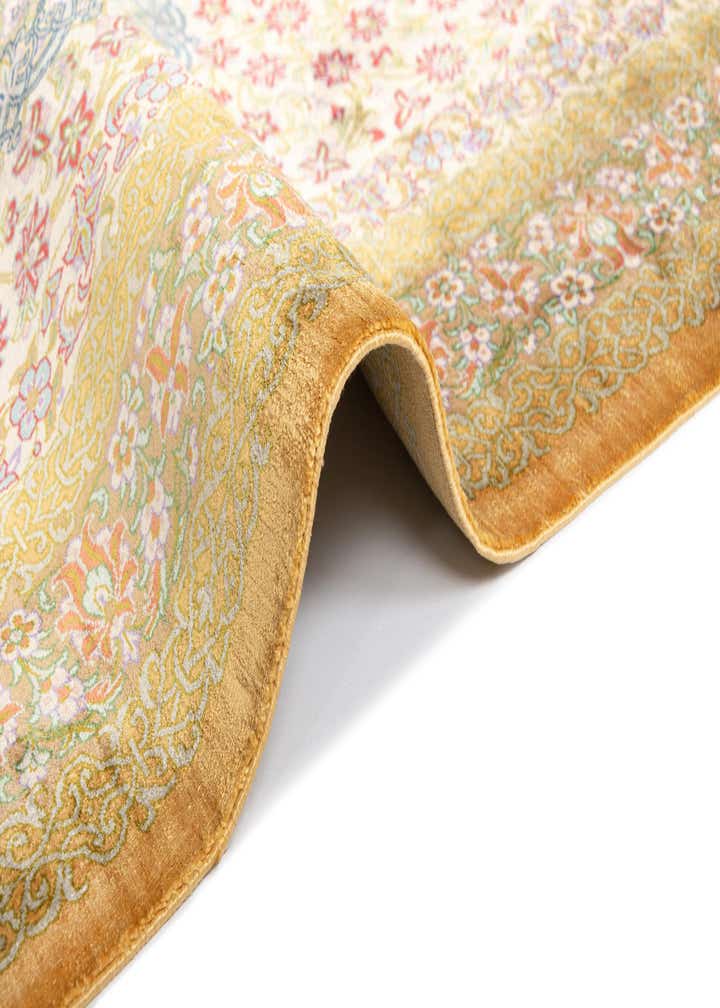 2' 7 x 4' Ghom Silk Rug