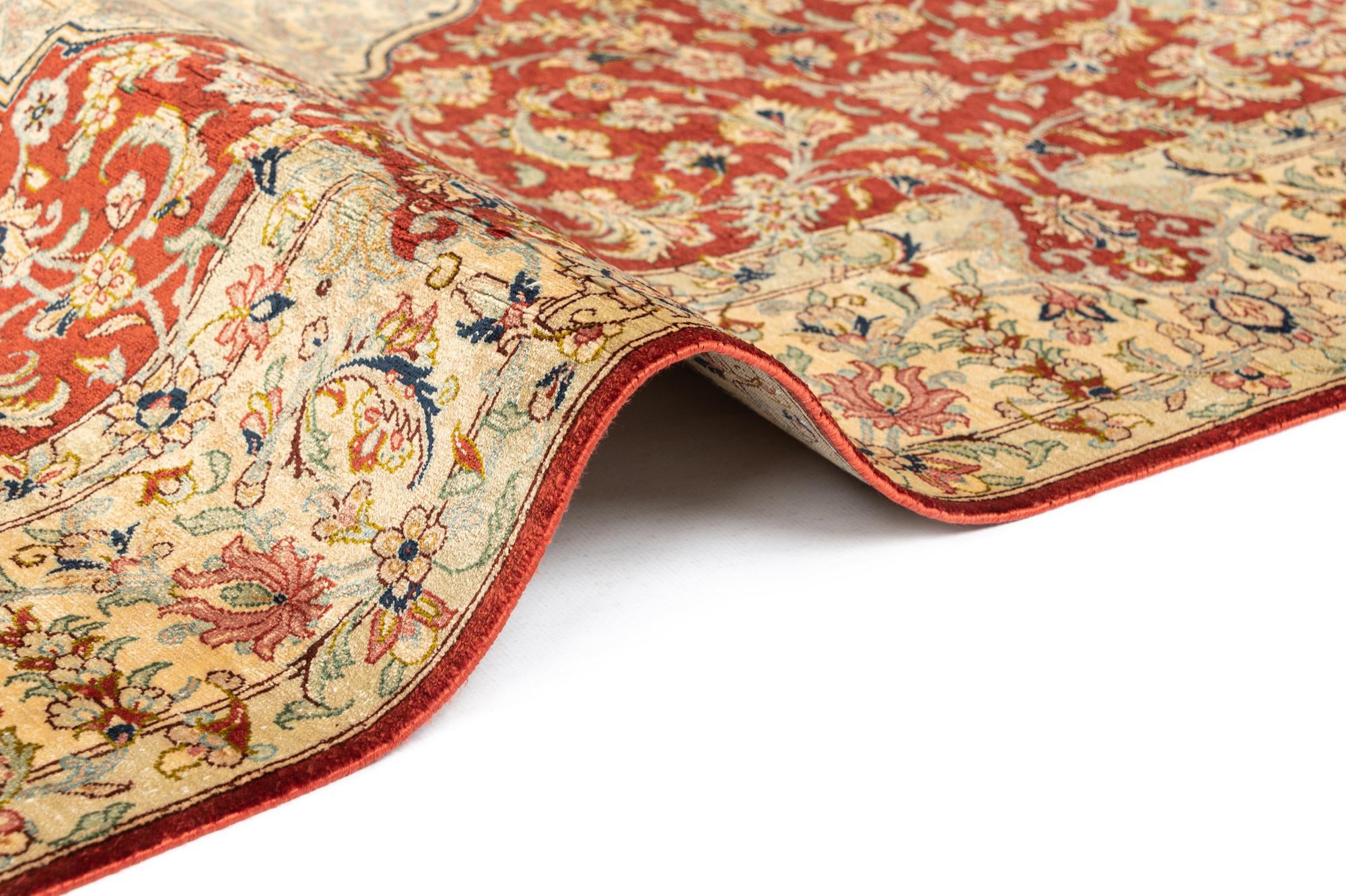 100cm x 155cm Ghom Silk Alfombra