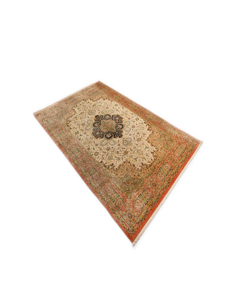 Detail image of 6' 6 x 9' 10 Ghom Silk Rug