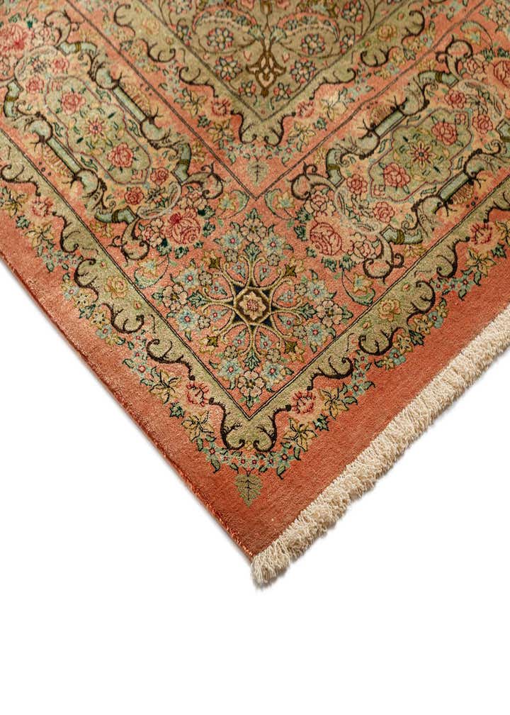 6' 6 x 9' 10 Ghom Silk Rug
