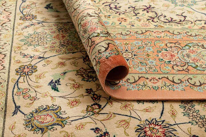 6' 6 x 9' 10 Ghom Silk Rug