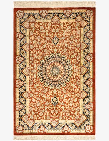 3' 3 x 5' Ghom Silk Rug