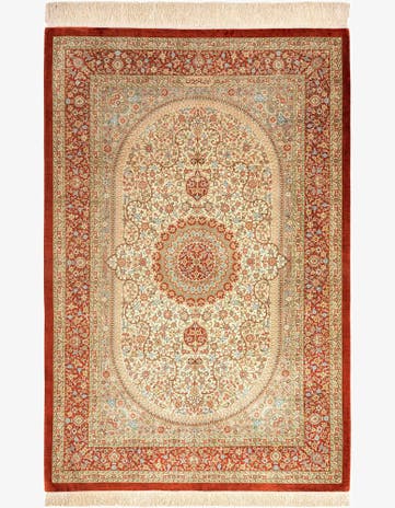 3' 3 x 5' Ghom Silk Rug