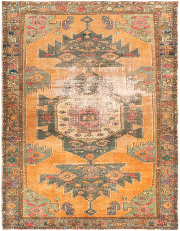 Detail image of 3' 8 x 8' 11 Hamedan Rug