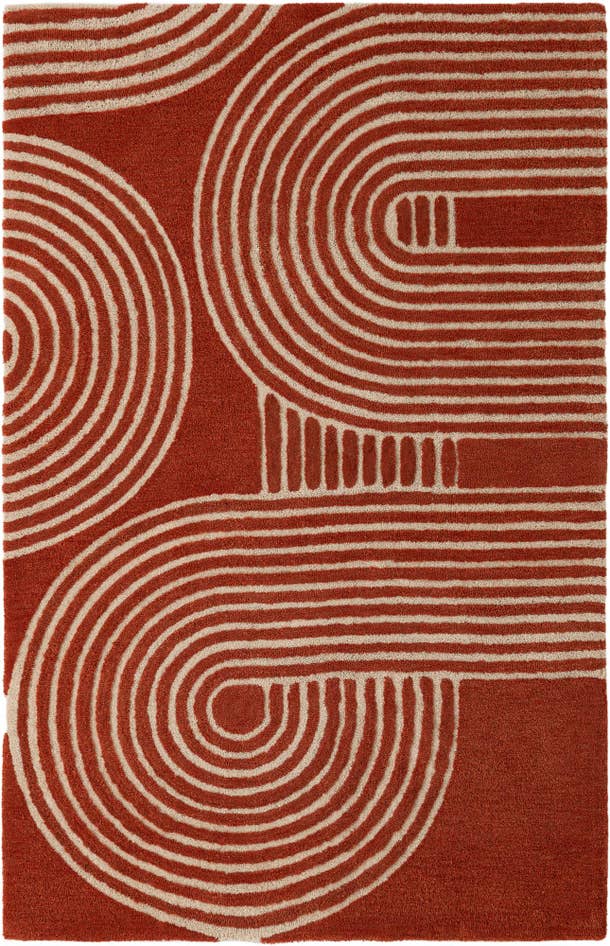 Detail image of 5' 1 x 8' Handtufted Wool Rug
