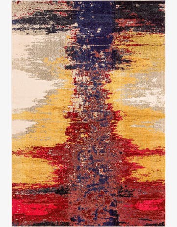 Orange Washable Hyacinth Rug