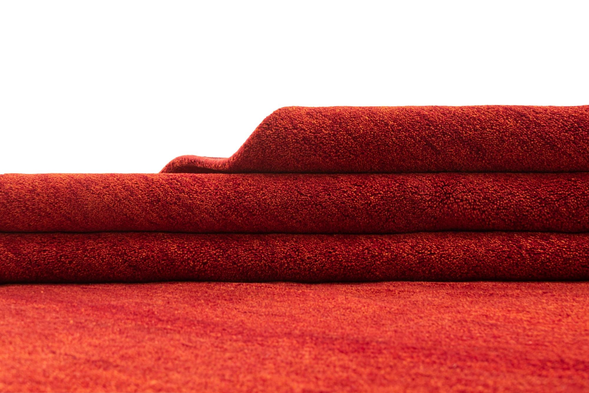 6' 7 x 9' 10 Hand Knotted Indo Gabbeh Wool Rug