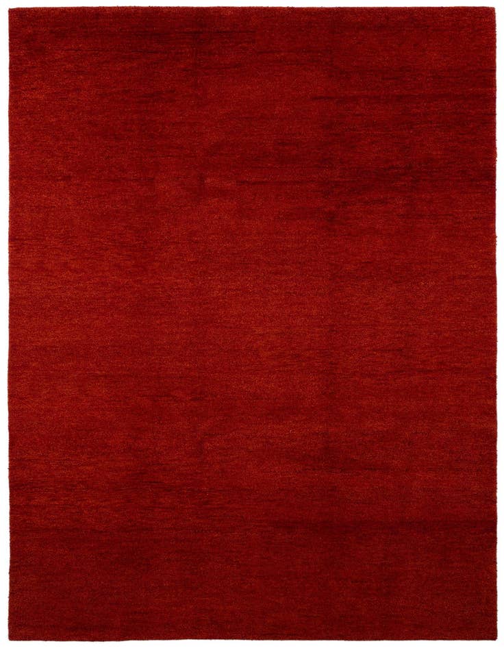 Detail image of 6' 7 x 9' 10 Hand Knotted Indo Gabbeh Wool Rug