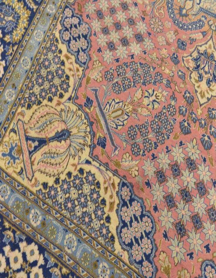 Detail image of 10' 2 x 13' 3 Hand Knotted Isfahan Persian Wool Rug