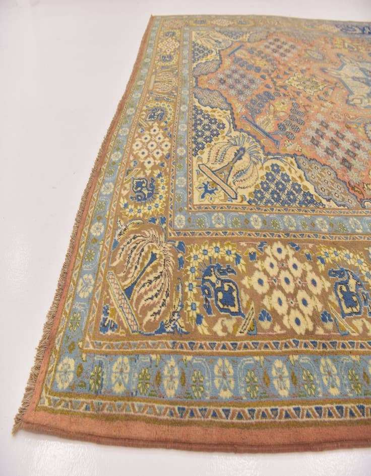 Detail image of 10' 2 x 13' 3 Hand Knotted Isfahan Persian Wool Rug