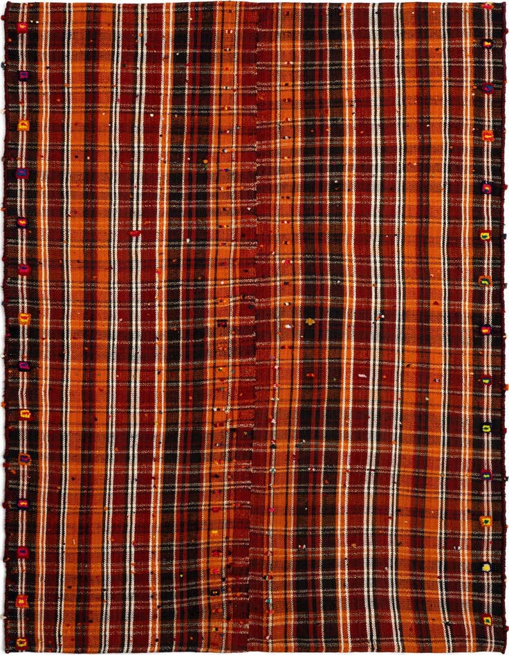 Detail image of 4' 10 x 7' Jajim Rug