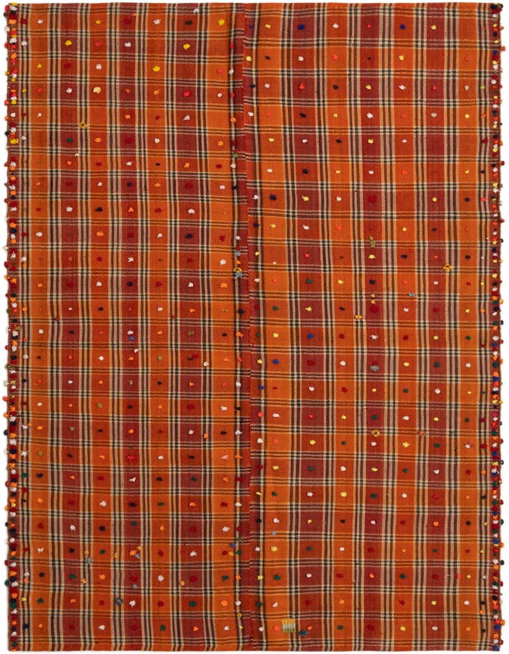 Detail image of 4' 7 x 7' Jajim Rug