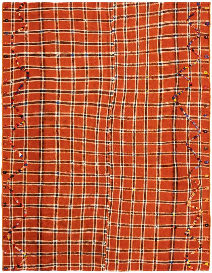 Detail image of 4' 7 x 6' Jajim Rug