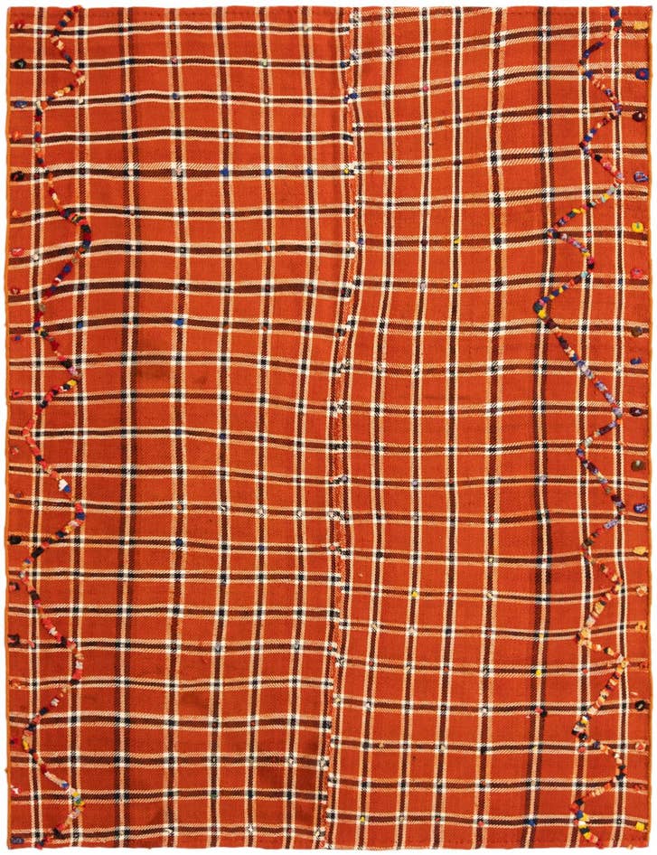 Detail image of 4' 7 x 6' Jajim Rug