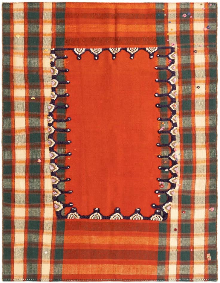 Detail image of 4' 8 x 6' 11 Jajim Rug