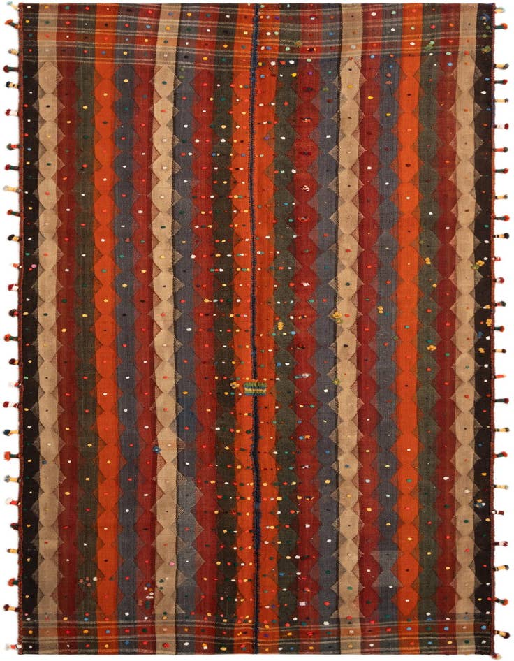 Detail image of 4' 9 x 9' 3 Jajim Rug