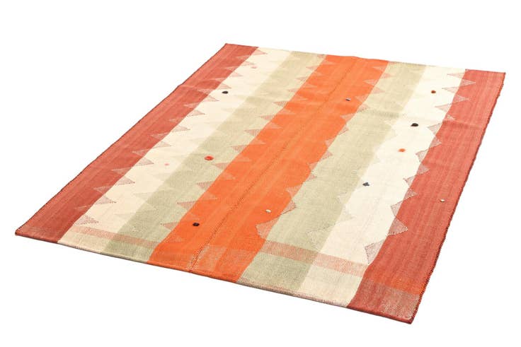 Detail image of 4' 9 x 6' Jajim Rug