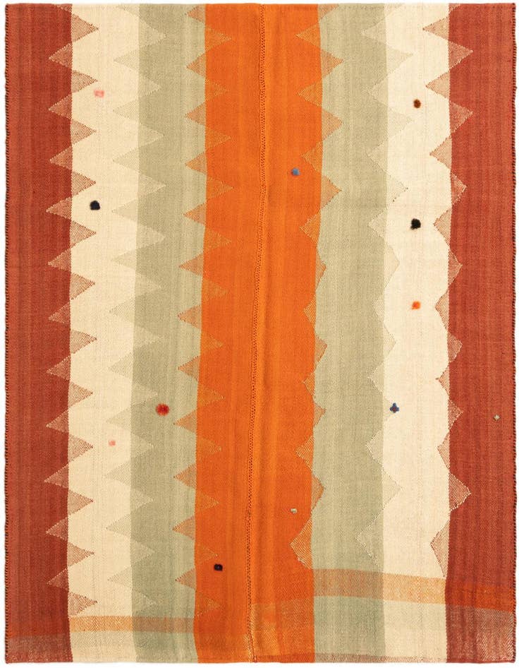 Detail image of 4' 9 x 6' Jajim Rug
