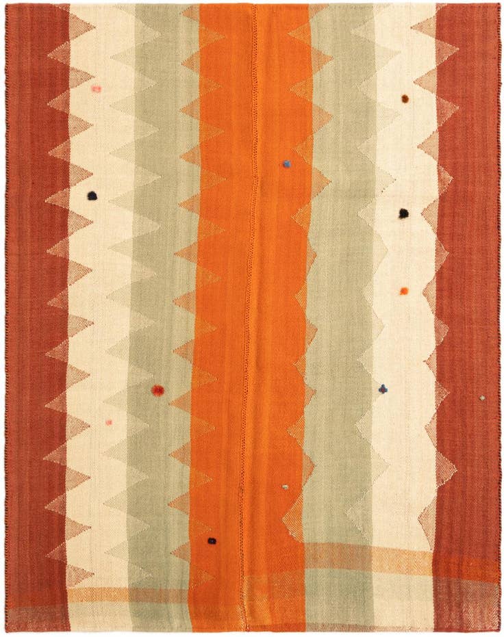 Detail image of 4' 9 x 6' Jajim Rug