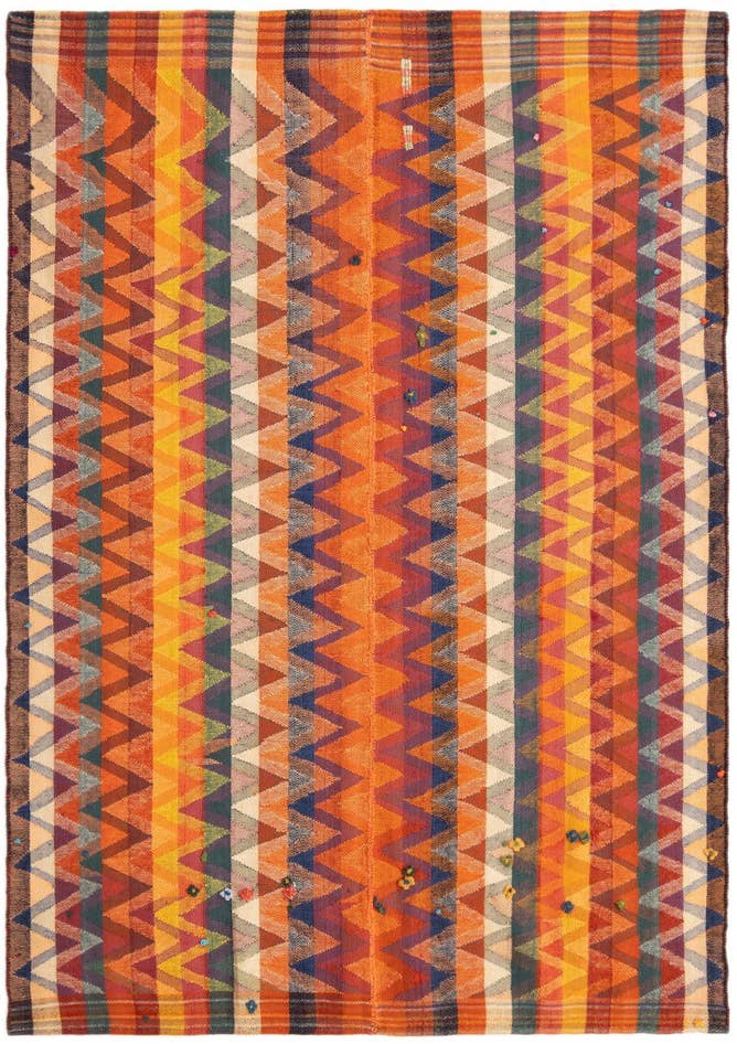 Detail image of 4' 8 x 6' 6 Jajim Rug
