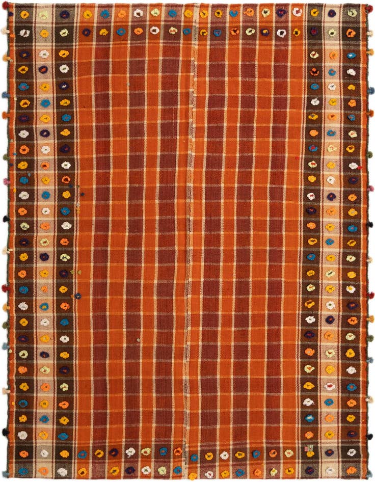 Detail image of 4' 9 x 6' 4 Jajim Rug