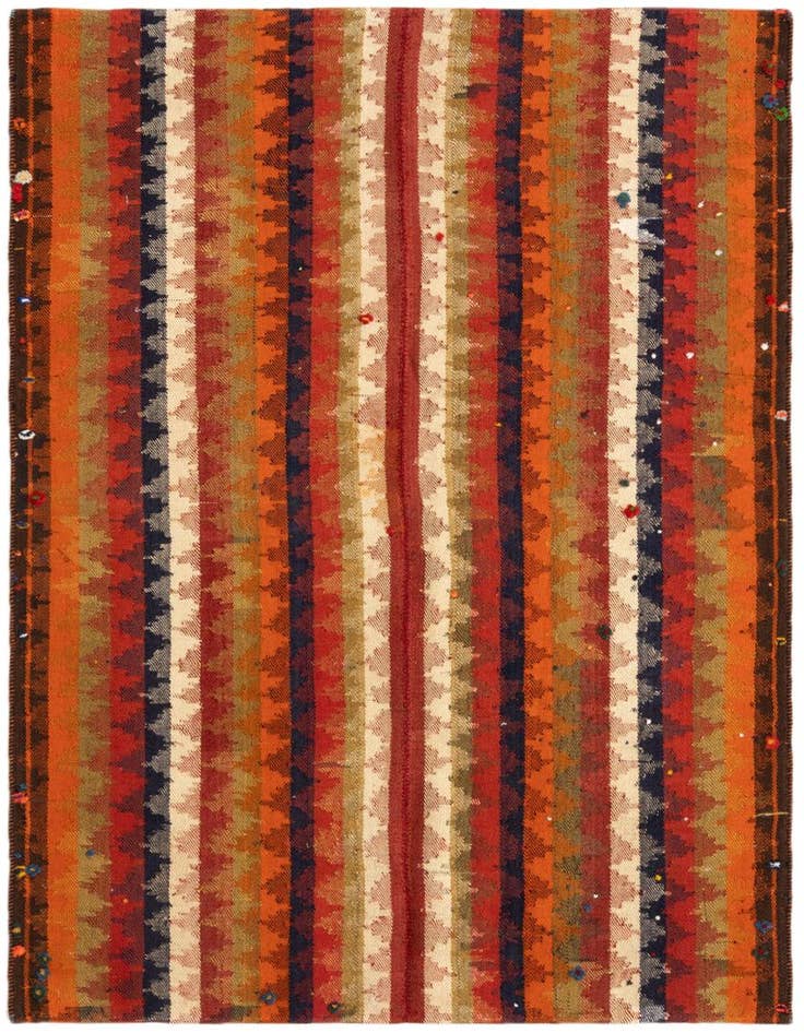 Detail image of 4' 2 x 5' 9 Jajim Rug