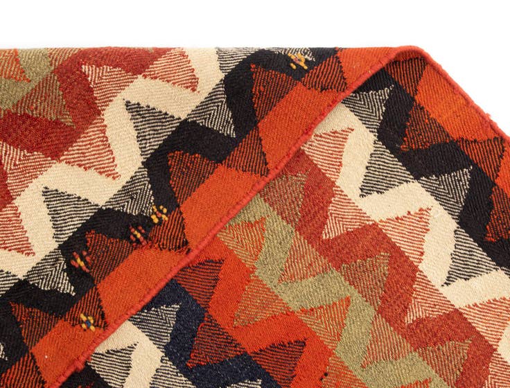 Detail image of 4' 3 x 6' 8 Jajim Wool Rug