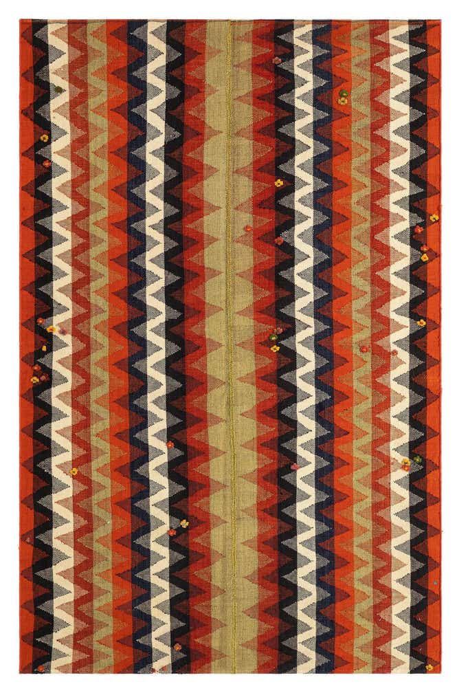 4' 3 x 6' 8 Jajim Wool Rug