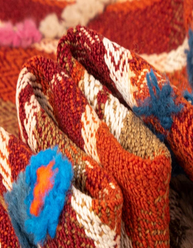 Detail image of 4' 7 x 6' 1 Jajim Wool Rug