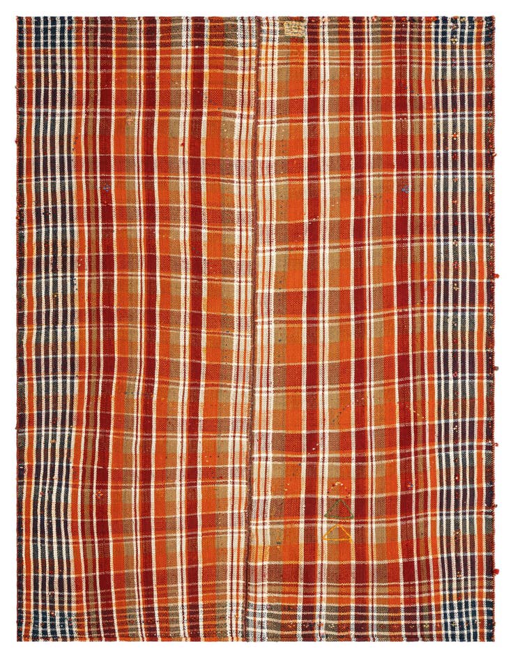 Detail image of 4' 7 x 6' 1 Jajim Wool Rug