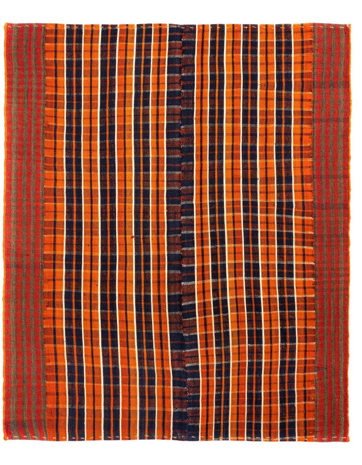Detail image of 4' 6 x 6' 1 Jajim Wool Rug