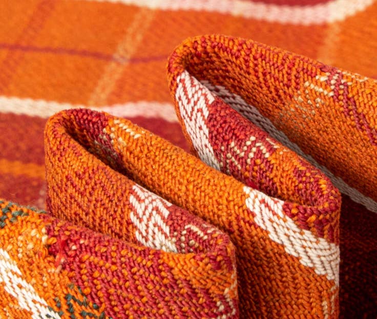 Detail image of 4' 6 x 6' 4 Jajim Wool Rug