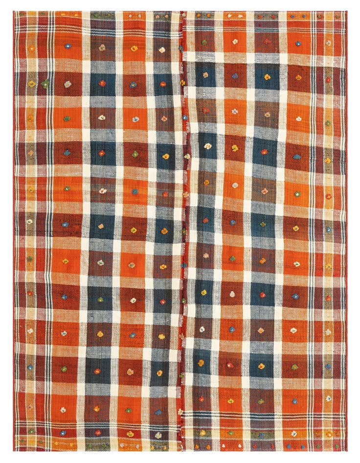 Detail image of 4' 8 x 6' 6 Jajim Wool Rug