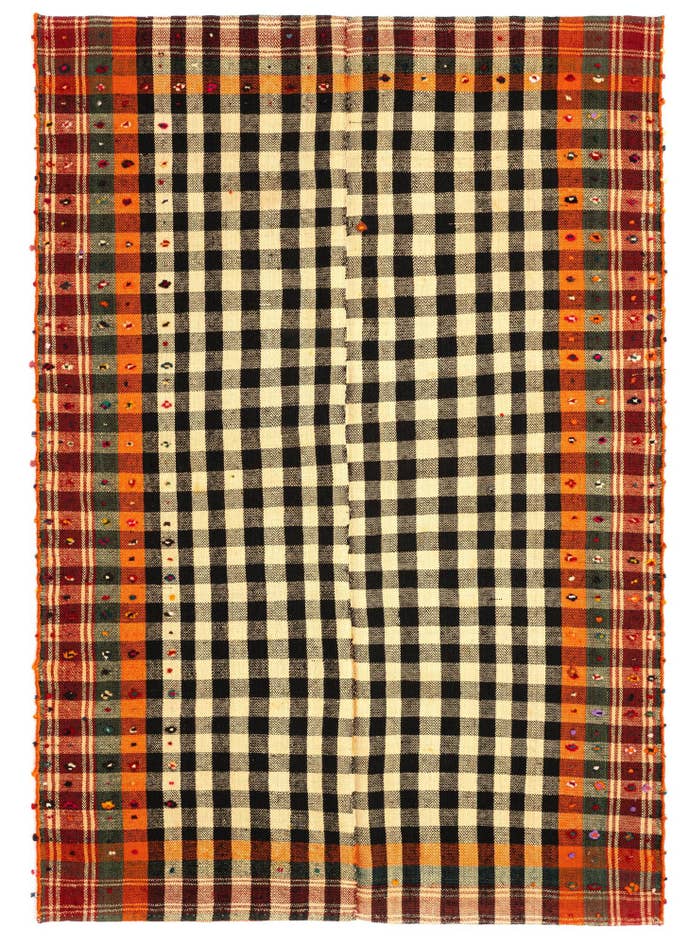 Detail image of 4' 11 x 7' Jajim Wool Rug