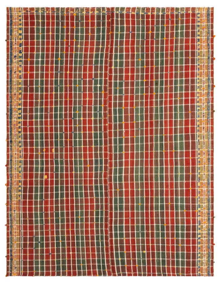 5' 1 x 6' 8 Jajim Wool Rug
