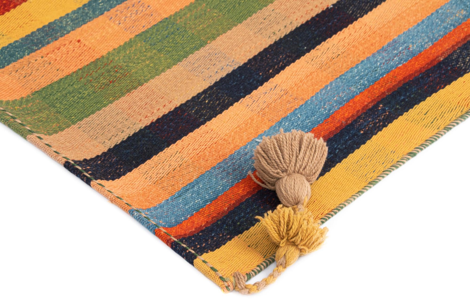 5' x 7' 4 Jajim Wool Rug