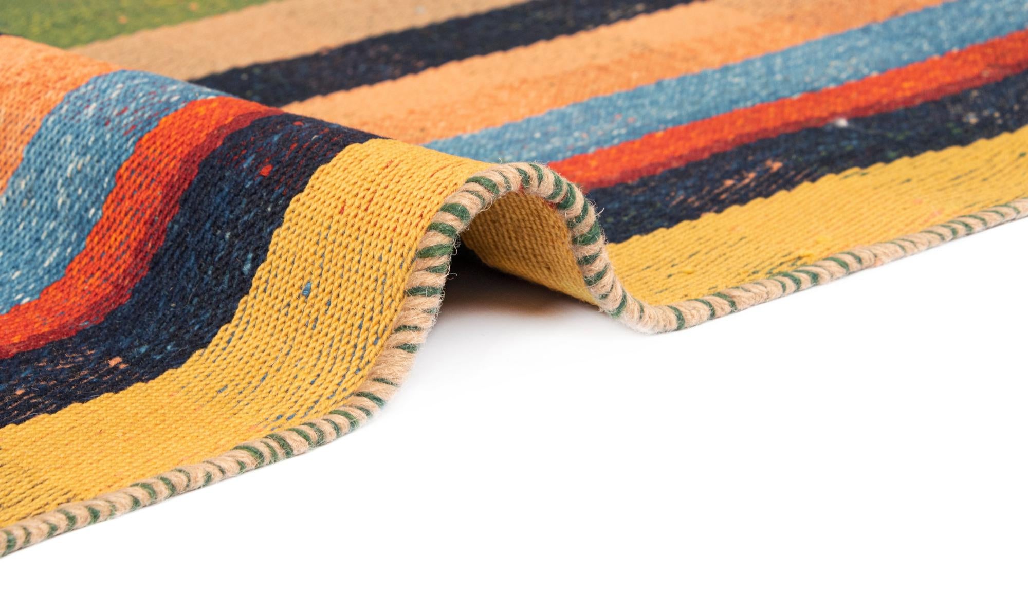5' x 7' 4 Jajim Wool Rug