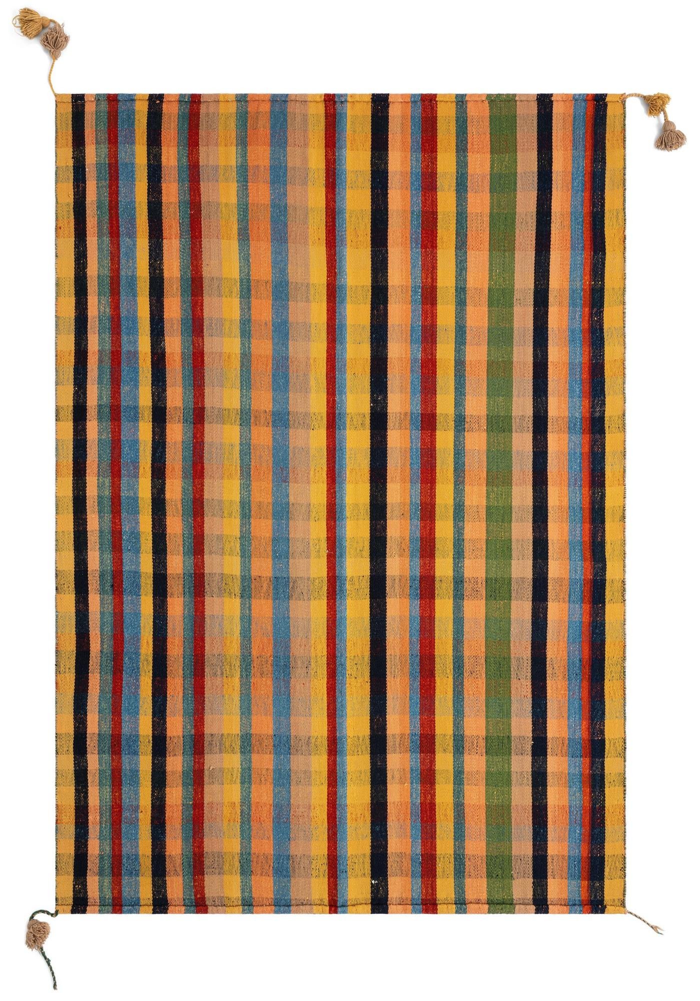 5' x 7' 4 Jajim Wool Rug