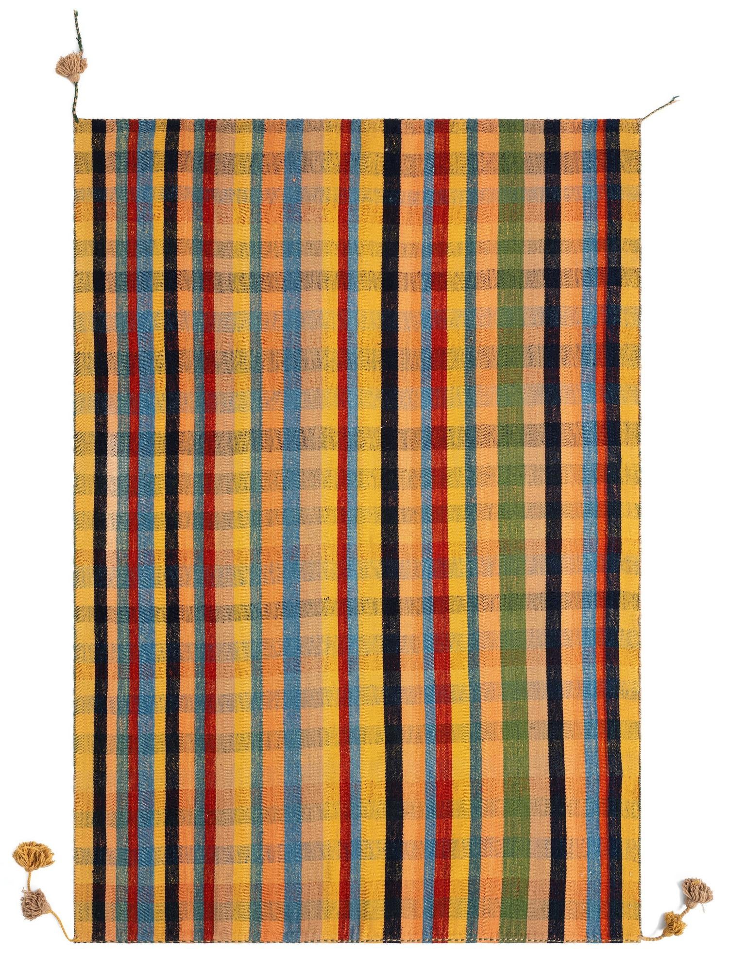 5' x 7' 4 Jajim Wool Rug