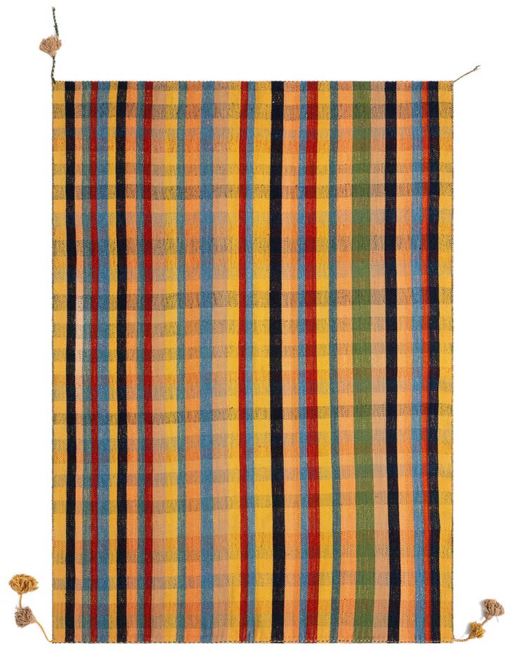 Detail image of 5' x 7' 4 Jajim Wool Rug