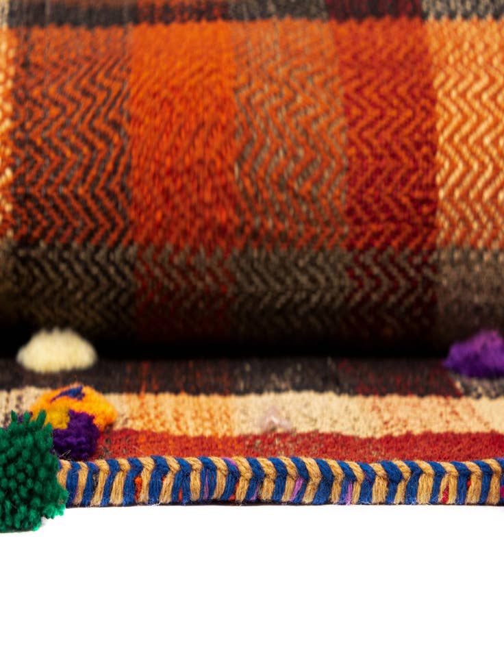 Detail image of 4' 10 x 7' 7 Jajim Wool Rug